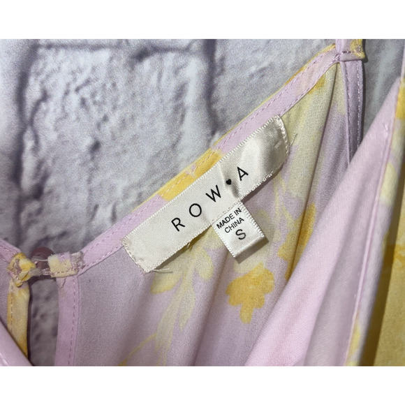 ROW.A Babydoll Empire Waist Asymmetrical MIDI Dress Y2K Core Festival Fairy S - Picture 12 of 12